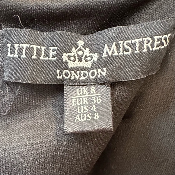 ✨EUC✨ Little Mistress London Bodycon Black with gold and silver sequins Size 4 - Picture 6 of 15